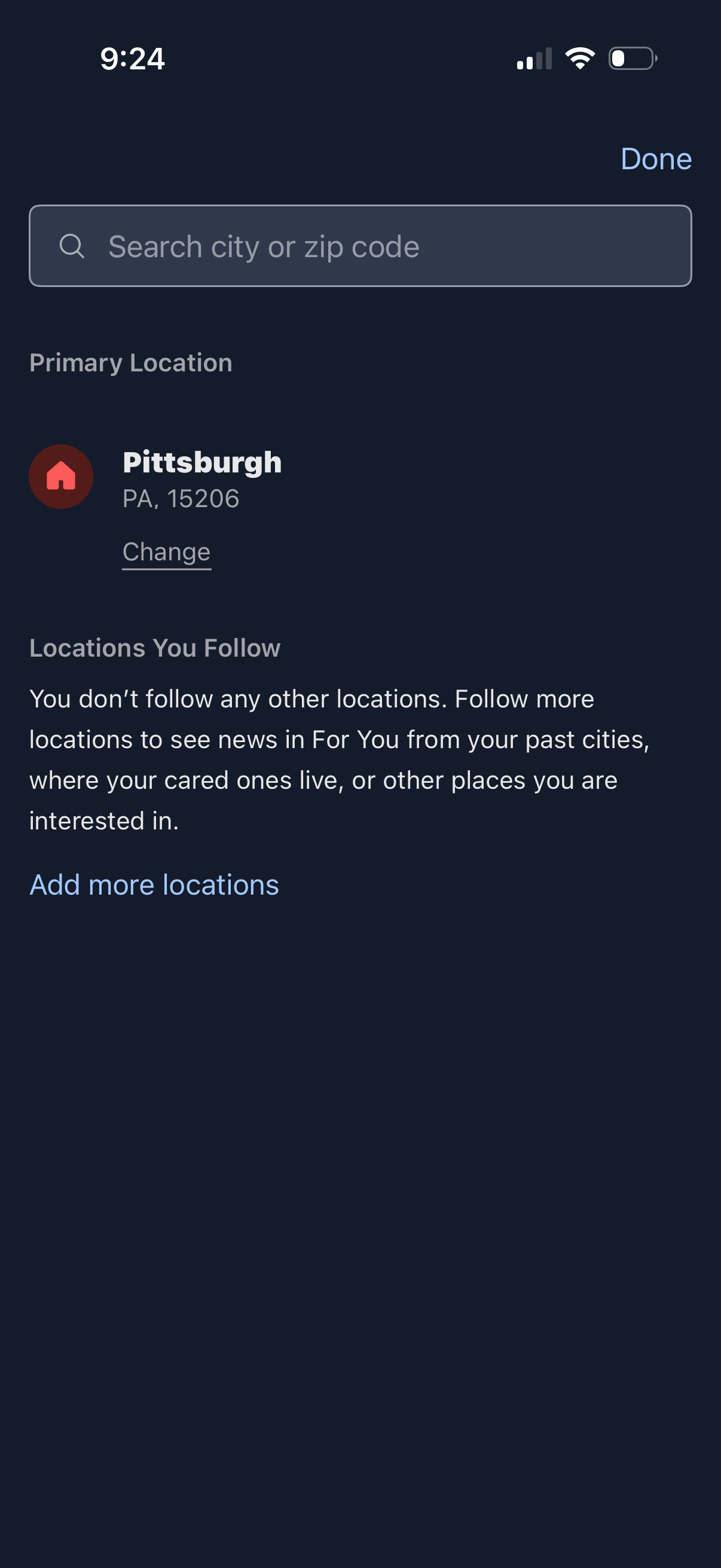 scoopz search screenshot